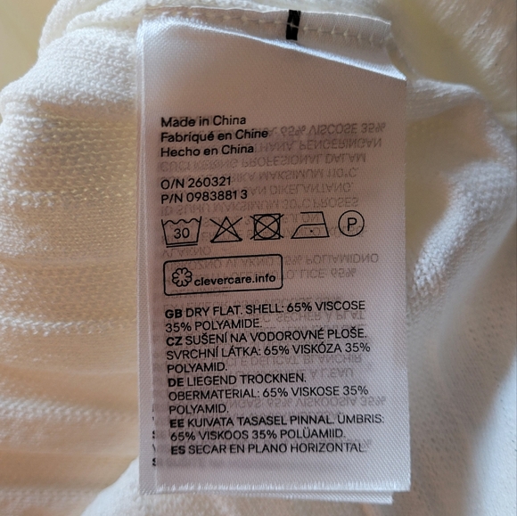 H&M Ivory Ribbed Collared Blouse - Picture 7 of 9